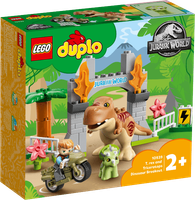 LEGO® DUPLO® T. rex en Triceratops dinosaurus ontsnapping