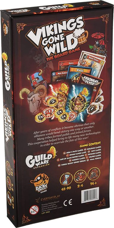 Vikings Gone Wild: Guild Wars back of the box