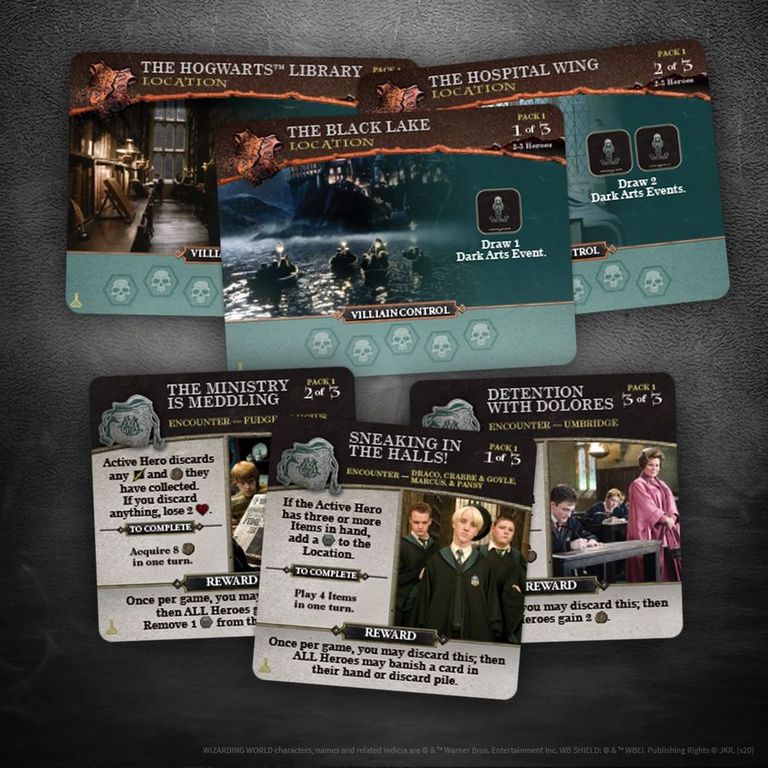 Harry Potter: Hogwarts Battle - The Charms and Potions Expansion cards