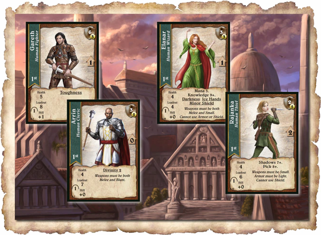 Warfighter: The Fantasy Card Game kaarten