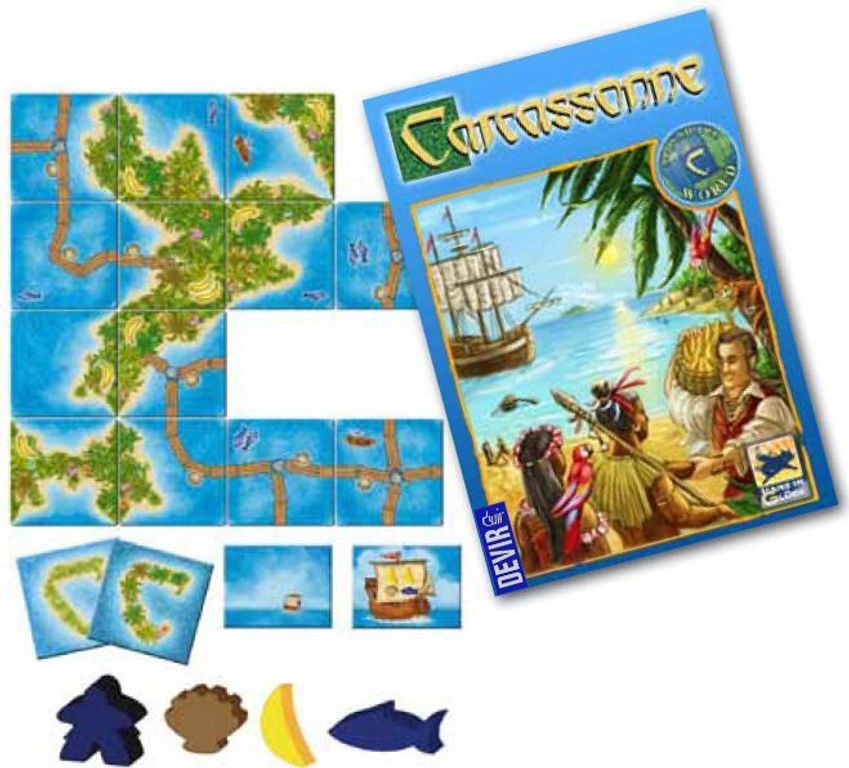 Carcassonne: South Seas components