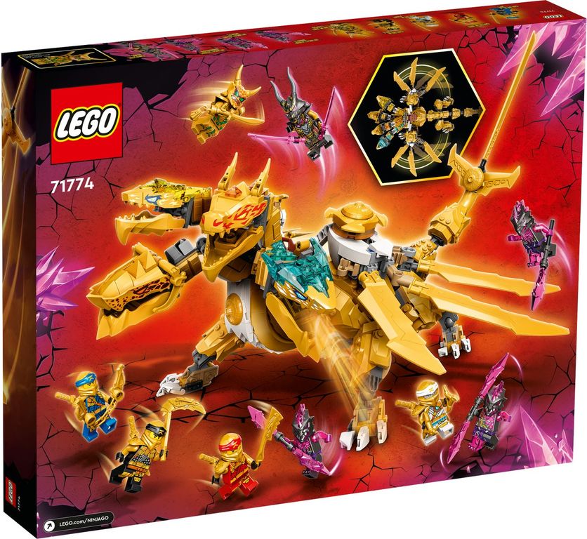 LEGO® Ninjago Lloyd’s Golden Ultra Dragon back of the box