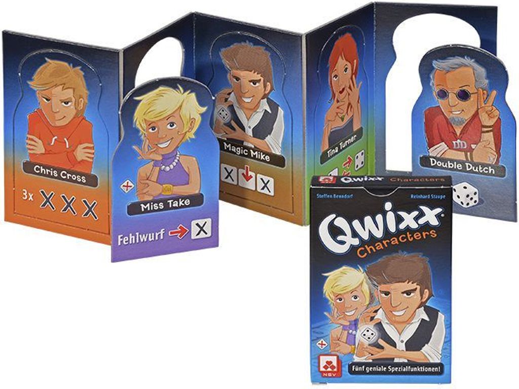 Qwixx: Characters componenti