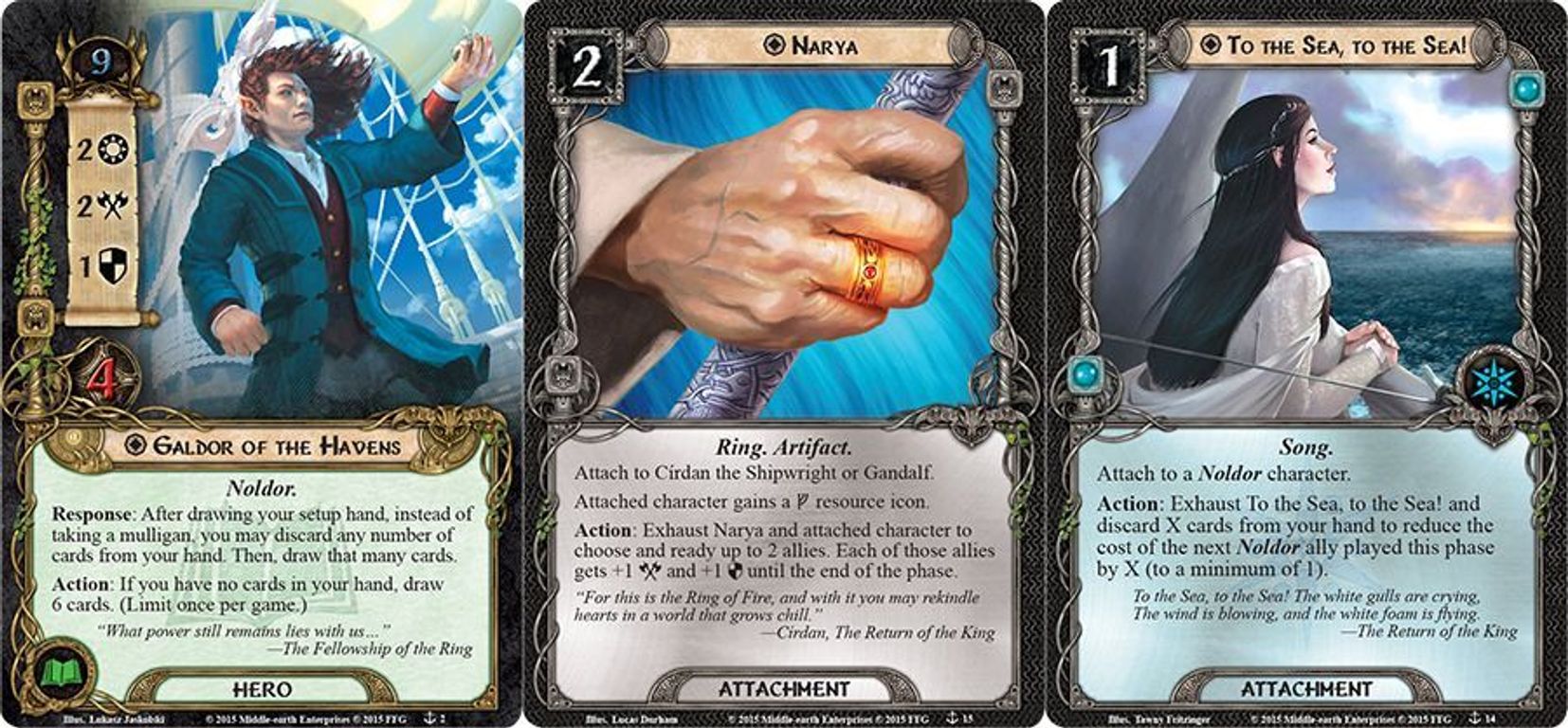 The Lord of the Rings: The Card Game - The Grey Havens cards