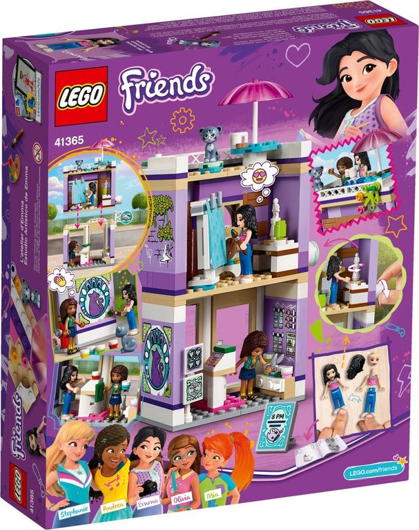 LEGO® Friends Emma's Art Studio back of the box