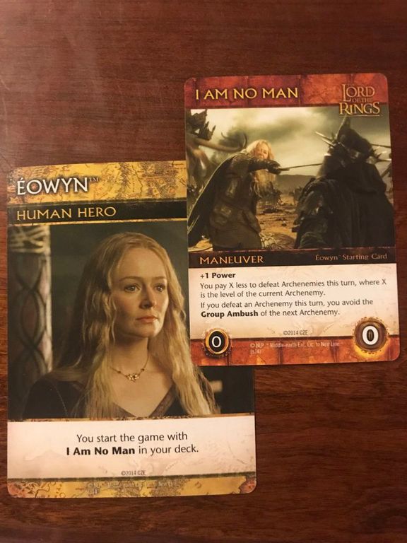 The Lord of the Rings: The Return of the King Deck-Building Game cards