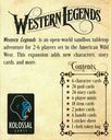 Western Legends: Un puñado de extras parte posterior de la caja