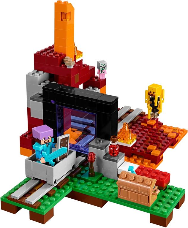 LEGO® Minecraft Het onderwereldportaal componenten