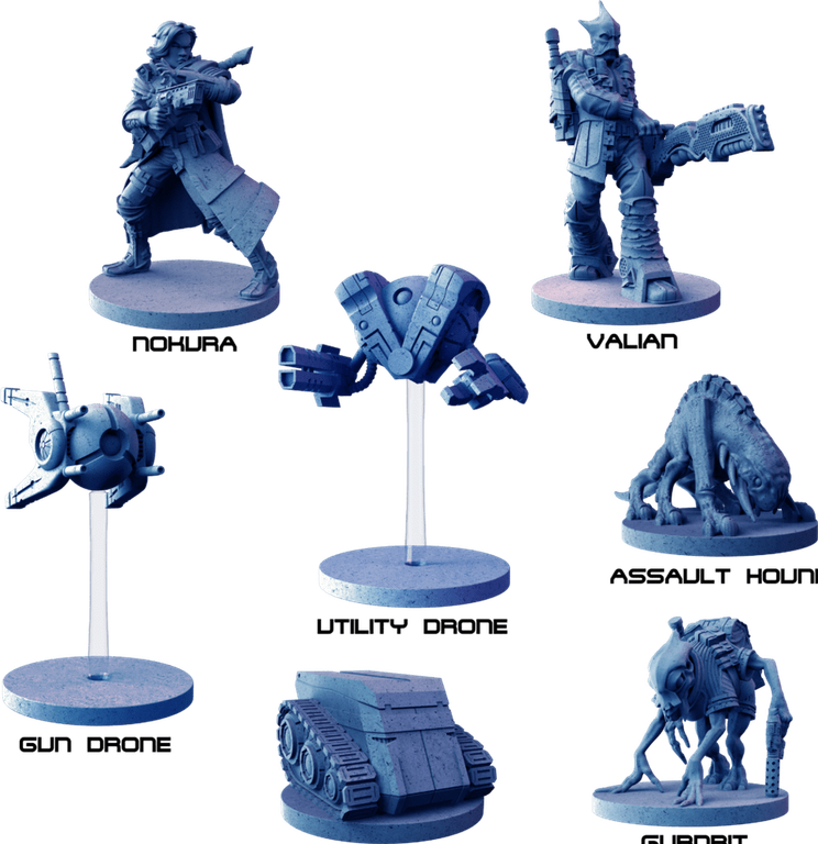 Core Space: Wanted – Dead or Alive miniatures