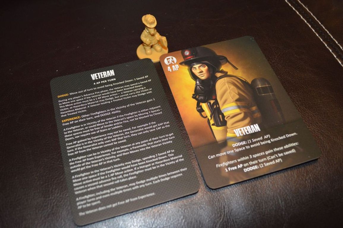 Flash Point: Fire Rescue – Veteran and Rescue Dog cards