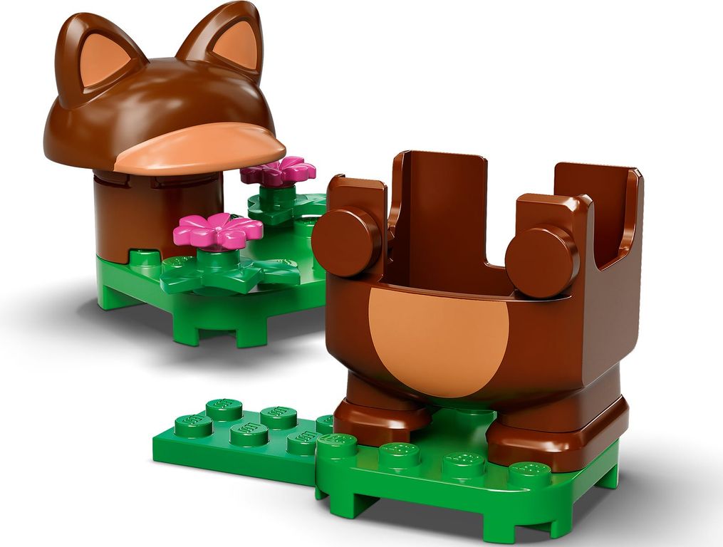 LEGO® Super Mario™ Pack Potenciador: Mario Tanuki partes