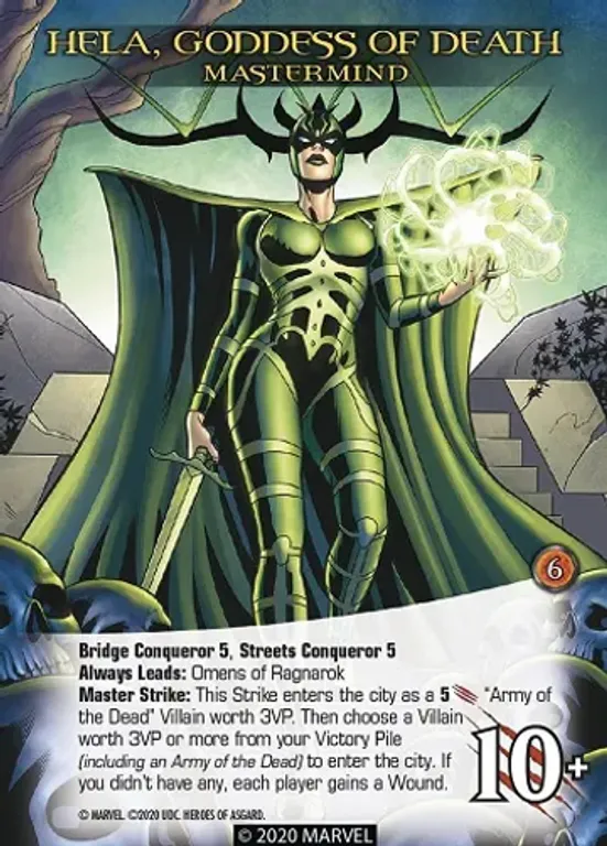 Legendary: A Marvel Deck Building Game – Heroes of Asgard Hela kaart