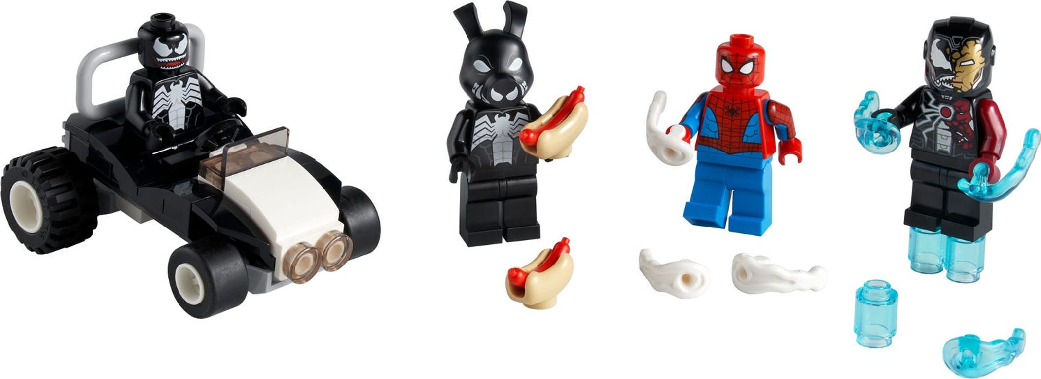 LEGO® Marvel Spider-Man versus Venom and Iron Venom components