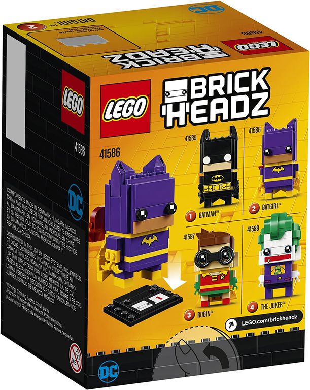 LEGO® BrickHeadz™ Batgirl™ back of the box