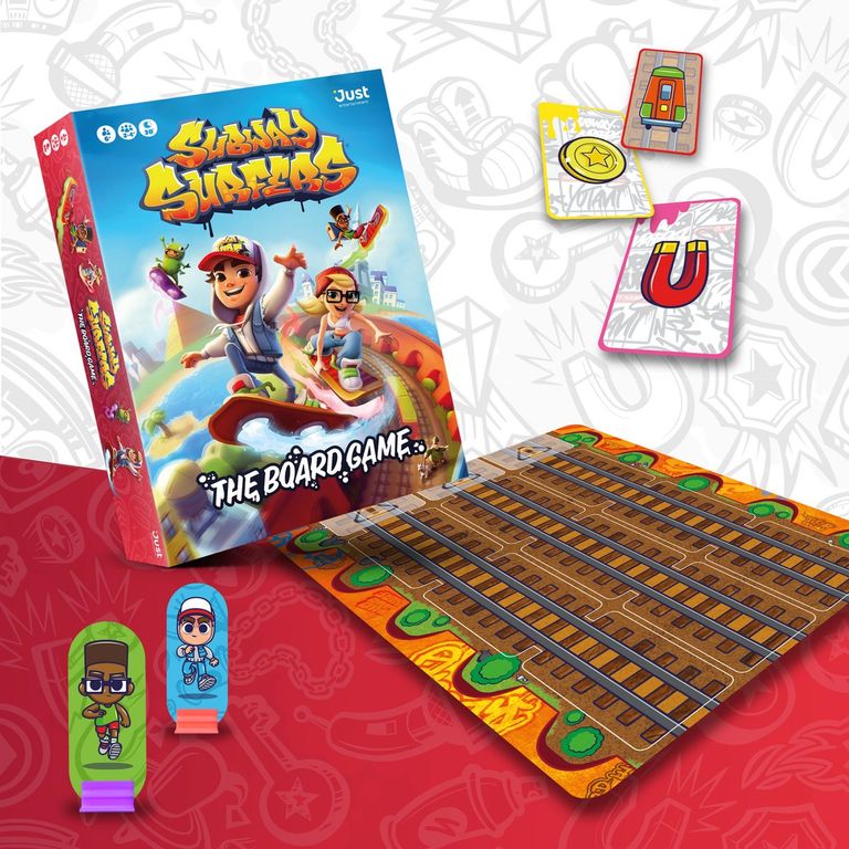 Subway Surfers: the board game komponenten