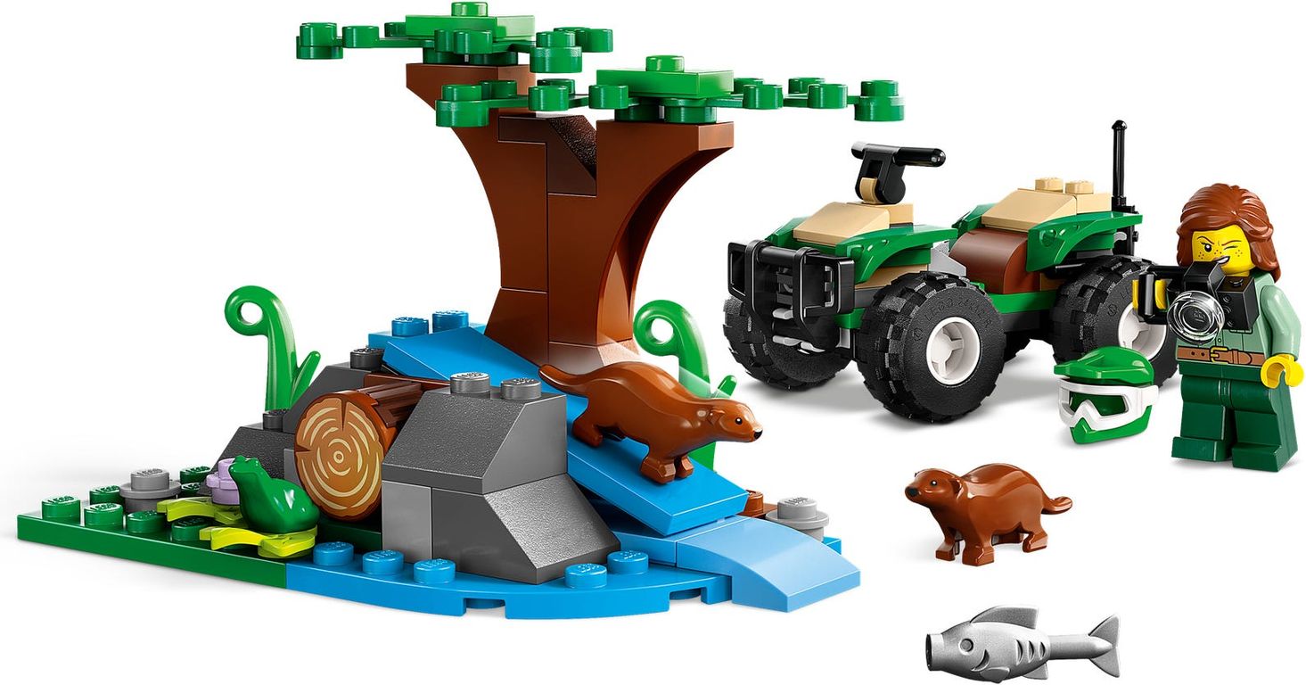 LEGO® City Le tout-terrain et la tanière de la loutre composants