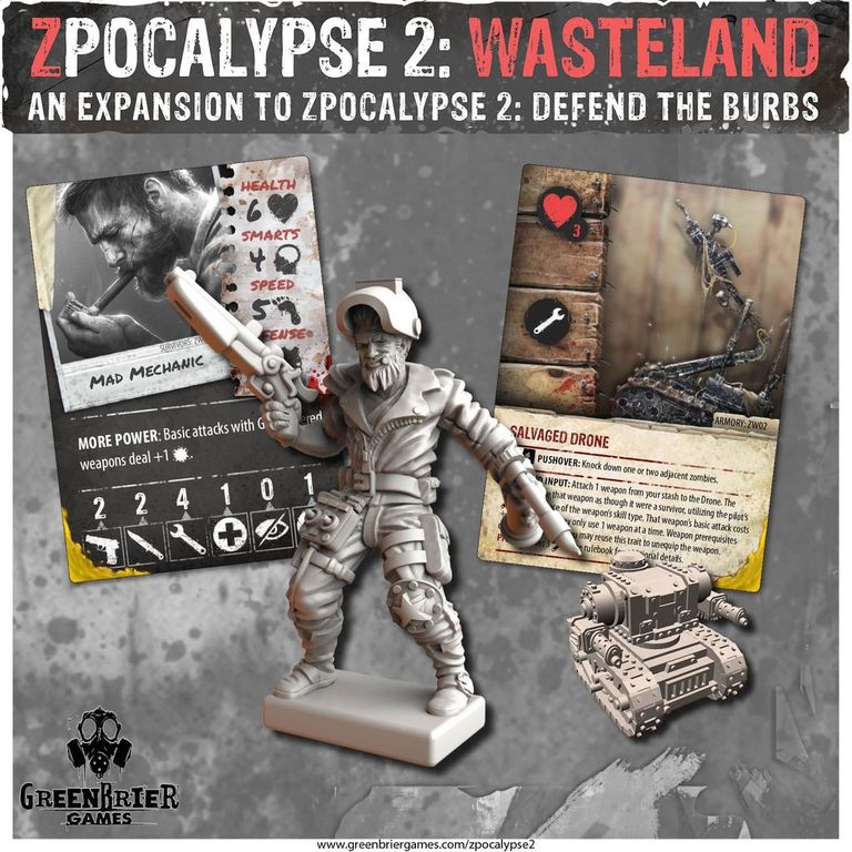 Zpocalypse 2: Wasteland composants