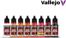 Vallejo Game Color Fire Dragons 8 colors set 18 ml components