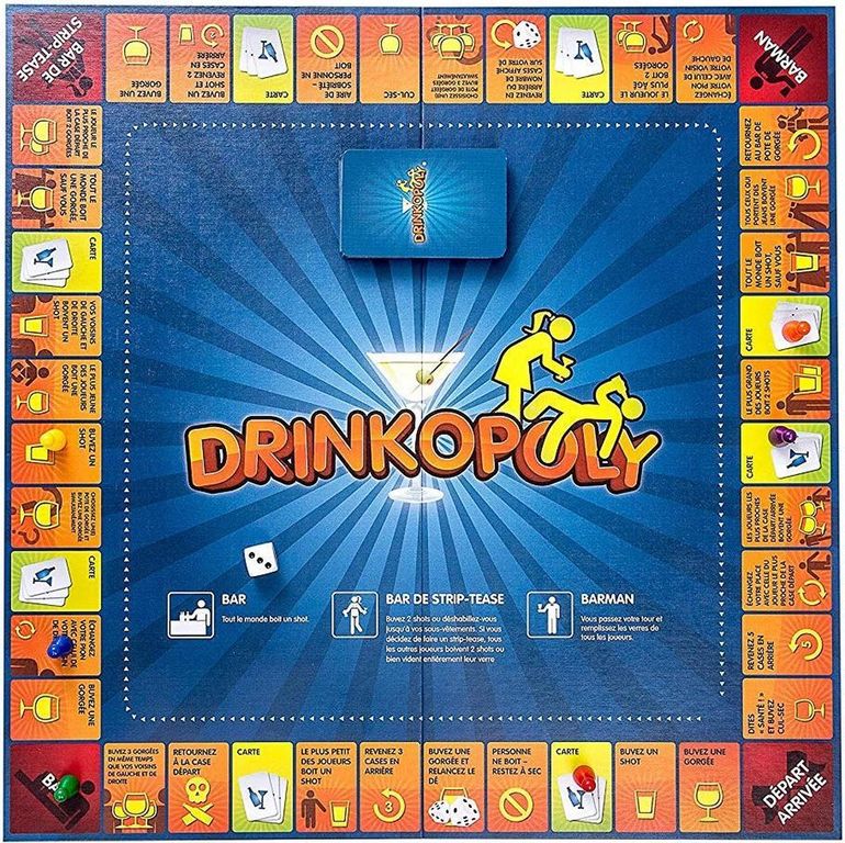 Drinkopoly game board