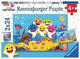 2 Puzzles - Baby-Hai und Familie