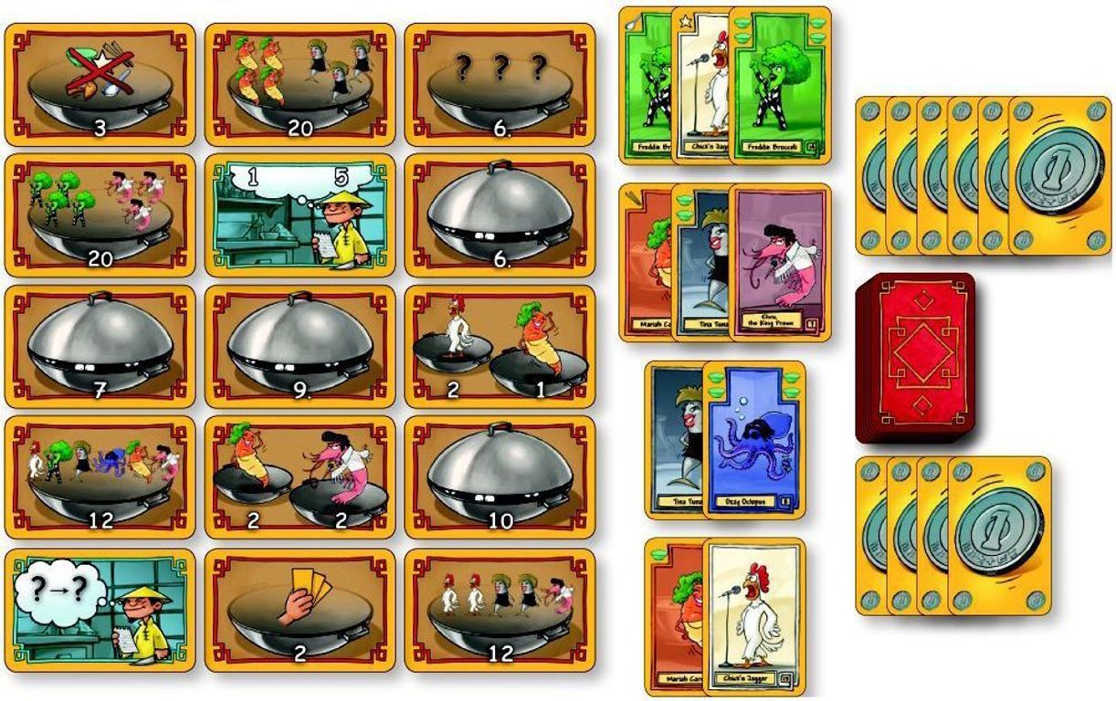 We Will Wok You cards