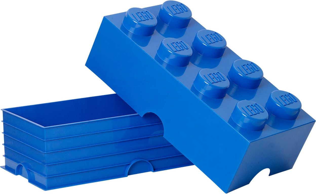 8-Stud Storage Brick – Blue box