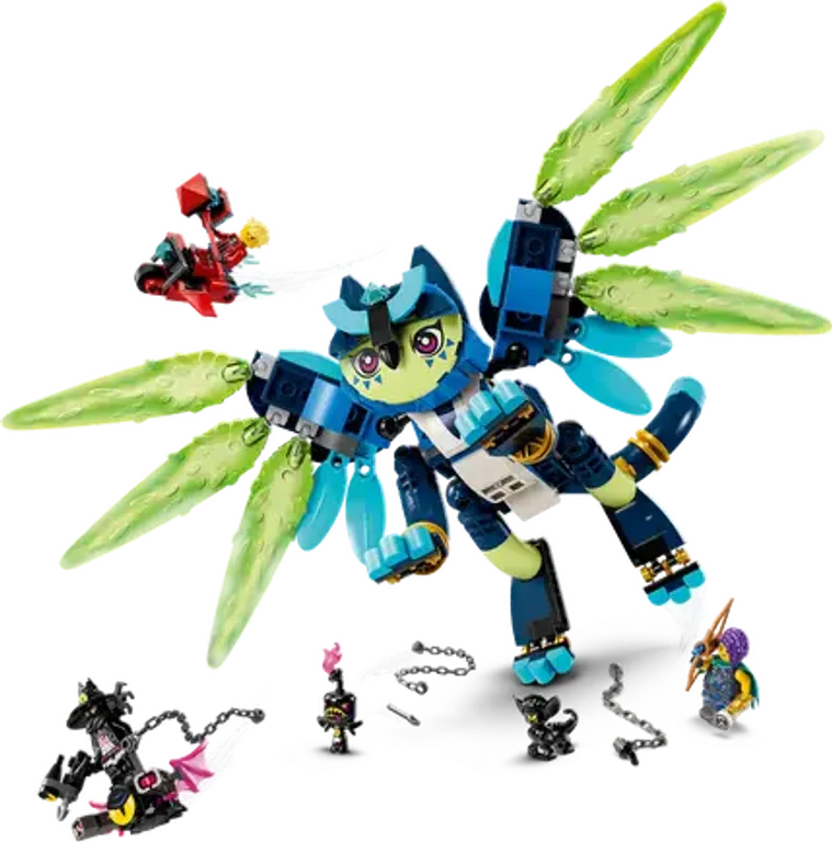 LEGO® DREAMZzz™ Zoey y Zian el Gato-Búho jugabilidad