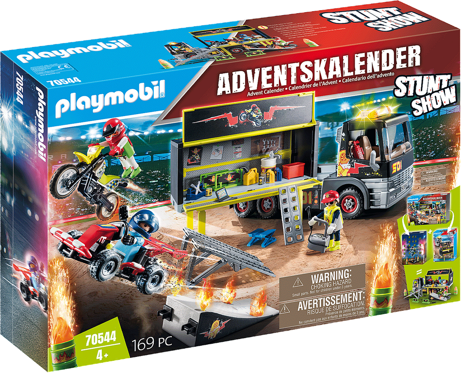 Playmobil Stuntshow - Starter Pack Moto With Fire Wall (71256) au