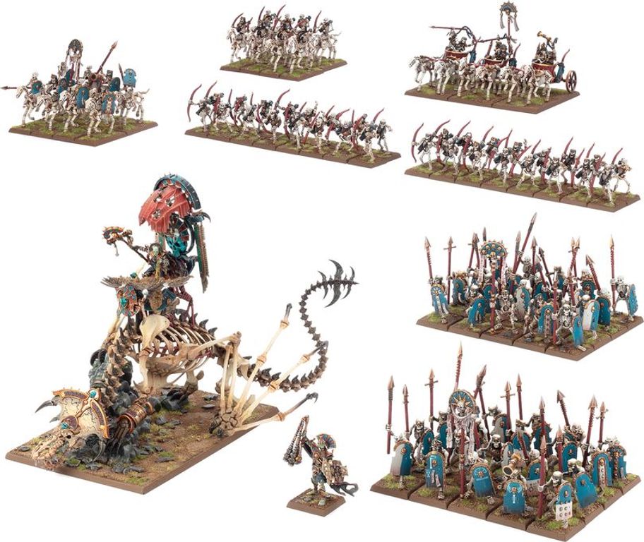 Warhammer: The Old World Core Set – Tomb Kings of Khemri Edition miniatures