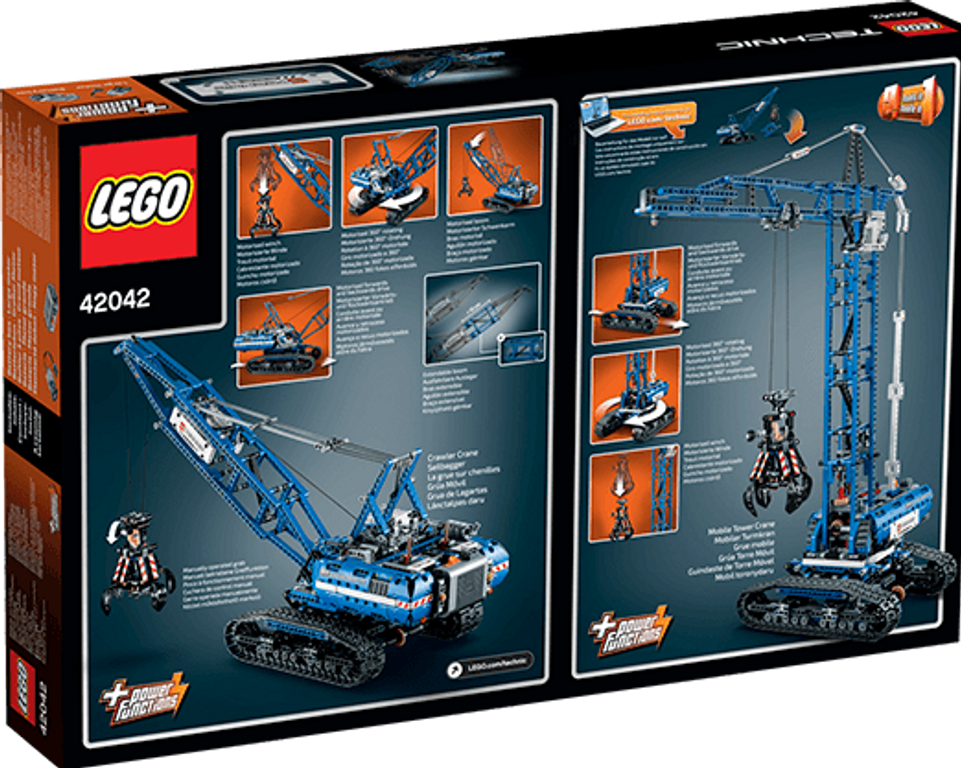 LEGO® Technic Crawler Crane back of the box