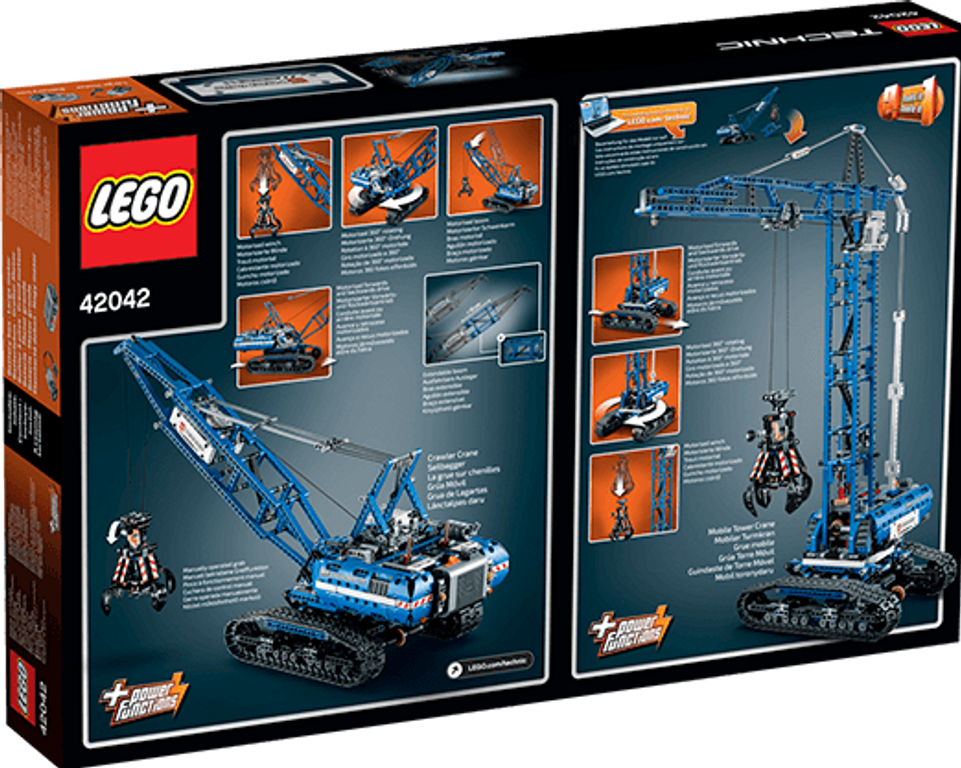 LEGO® Technic Seilbagger rückseite der box