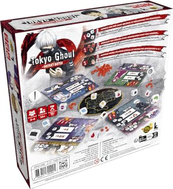 Tokyo Ghoul District Battle back of the box