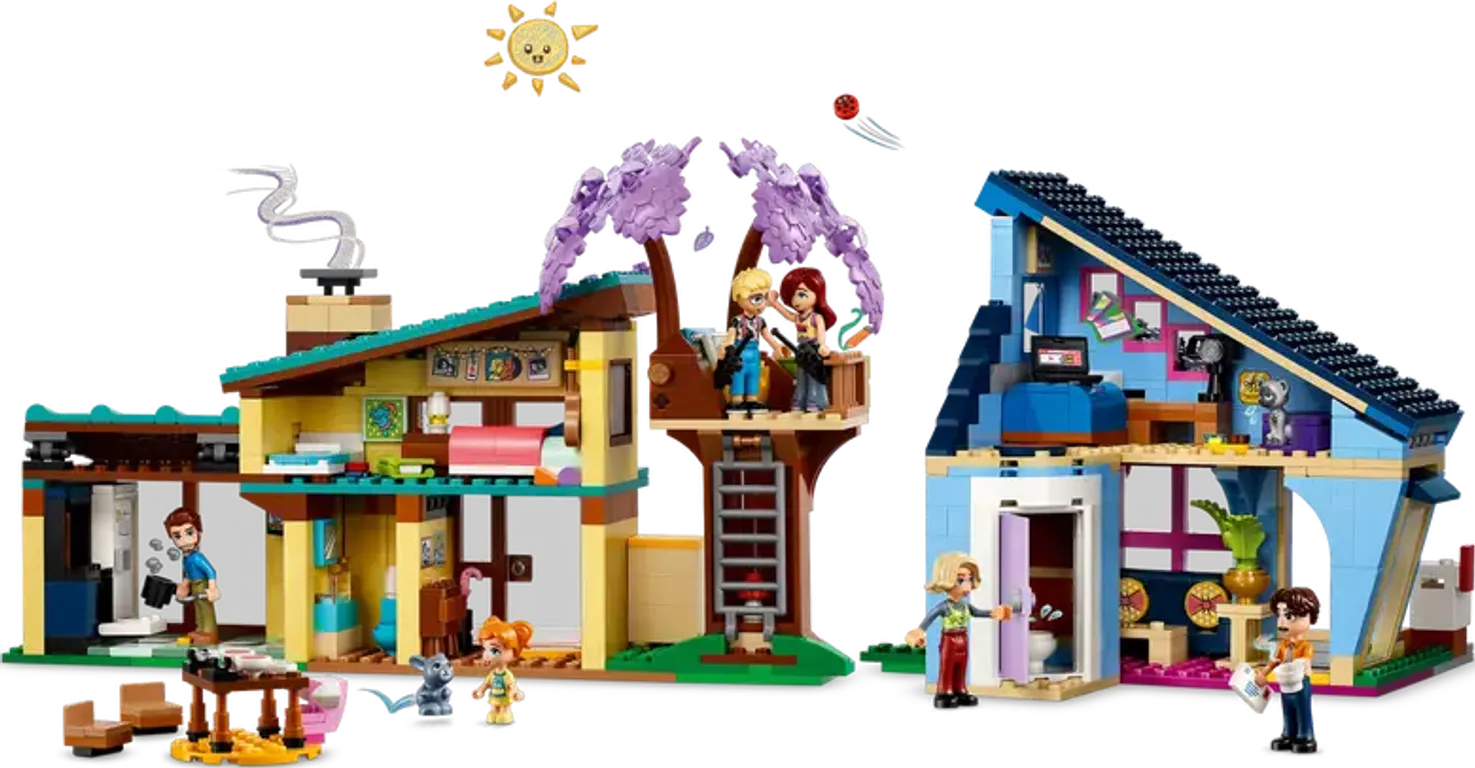 LEGO® Friends Casas Familiares de Olly y Paisley partes