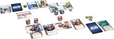 Star Wars: Destiny - Kylo Ren starter set components