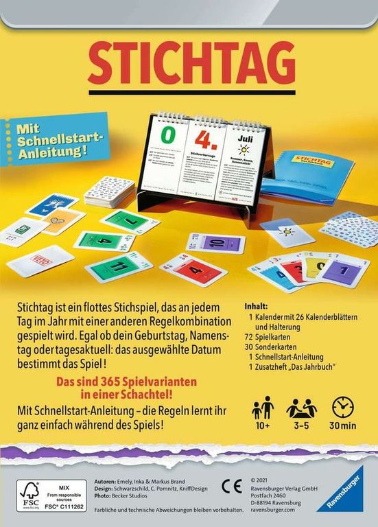 Stichtag rückseite der box