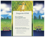 Pokémon TCG: Pokémon GO Premier Deck Holder Collection (Dragonite VSTAR) parte posterior de la caja