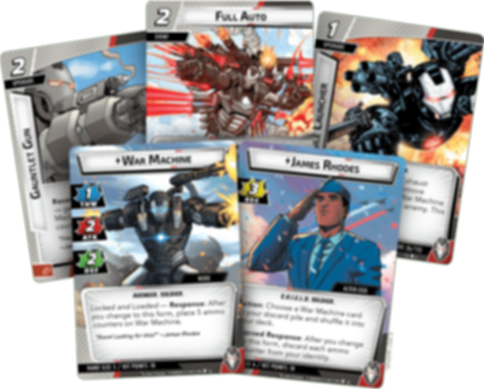 Marvel Champions: The Card Game – War Machine Hero Pack cartes