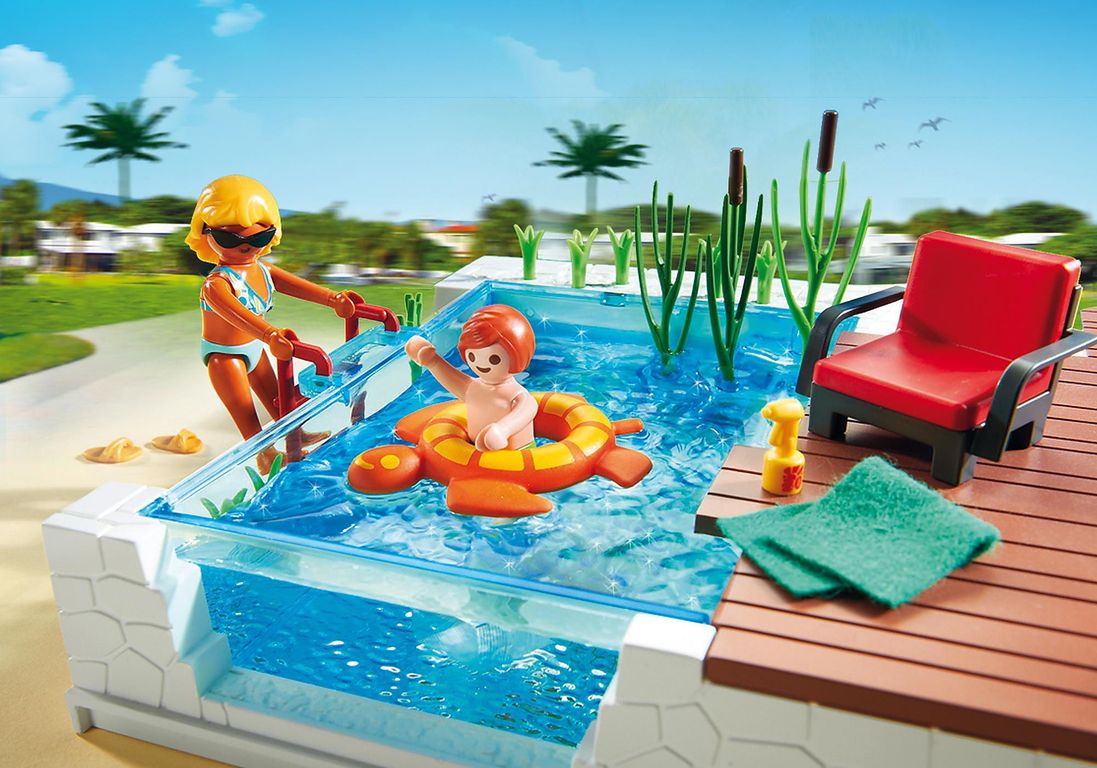 Playmobil® City Life Piscine avec terrasse figurines