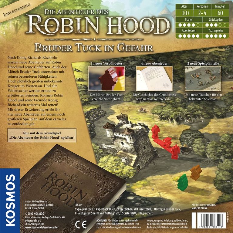Die Abenteuer des Robin Hood: Bruder Tuck in Gefahr rückseite der box