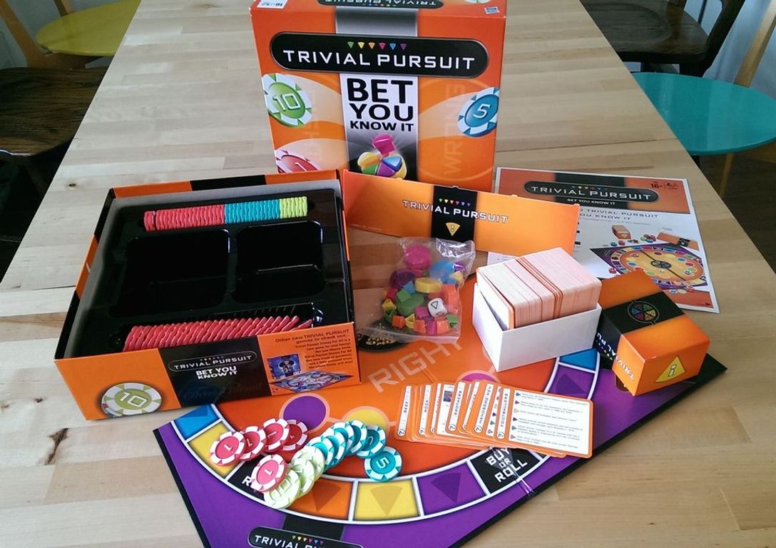 Trivial Pursuit ¡Apuesta y gana! partes