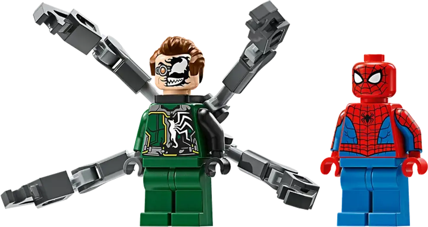LEGO® Marvel Motorcycle Chase: Spider-Man vs. Doc Ock minifigures
