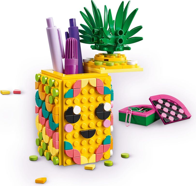 LEGO® DOTS Pineapple Pencil Holder components