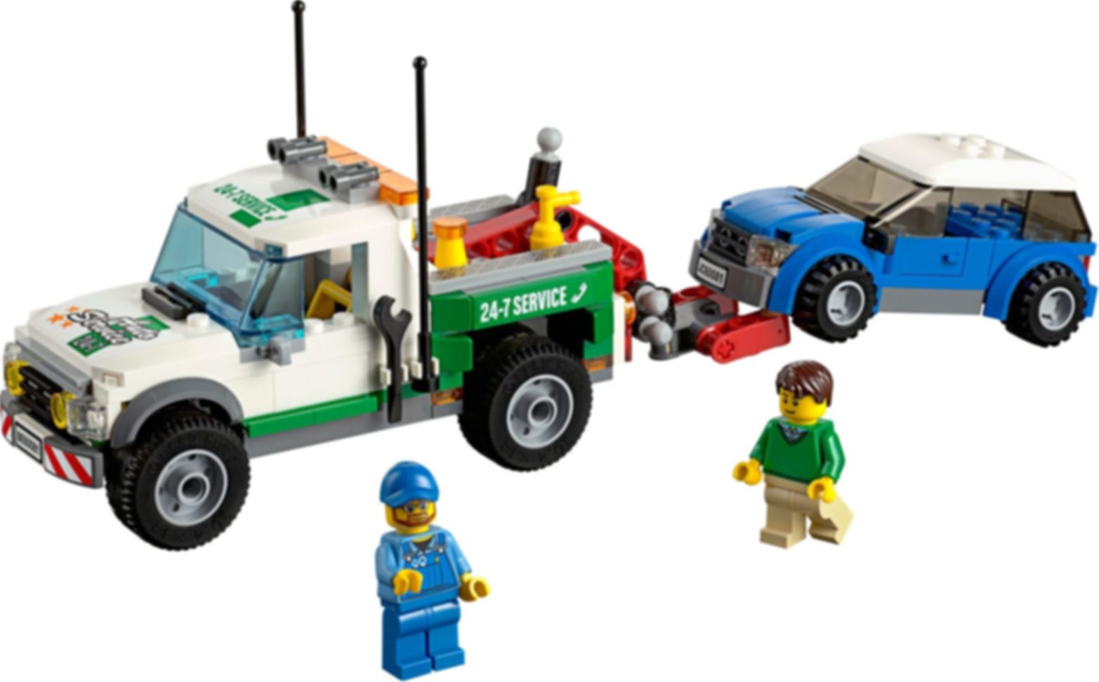 LEGO® City Le pick-up dépanneuse composants