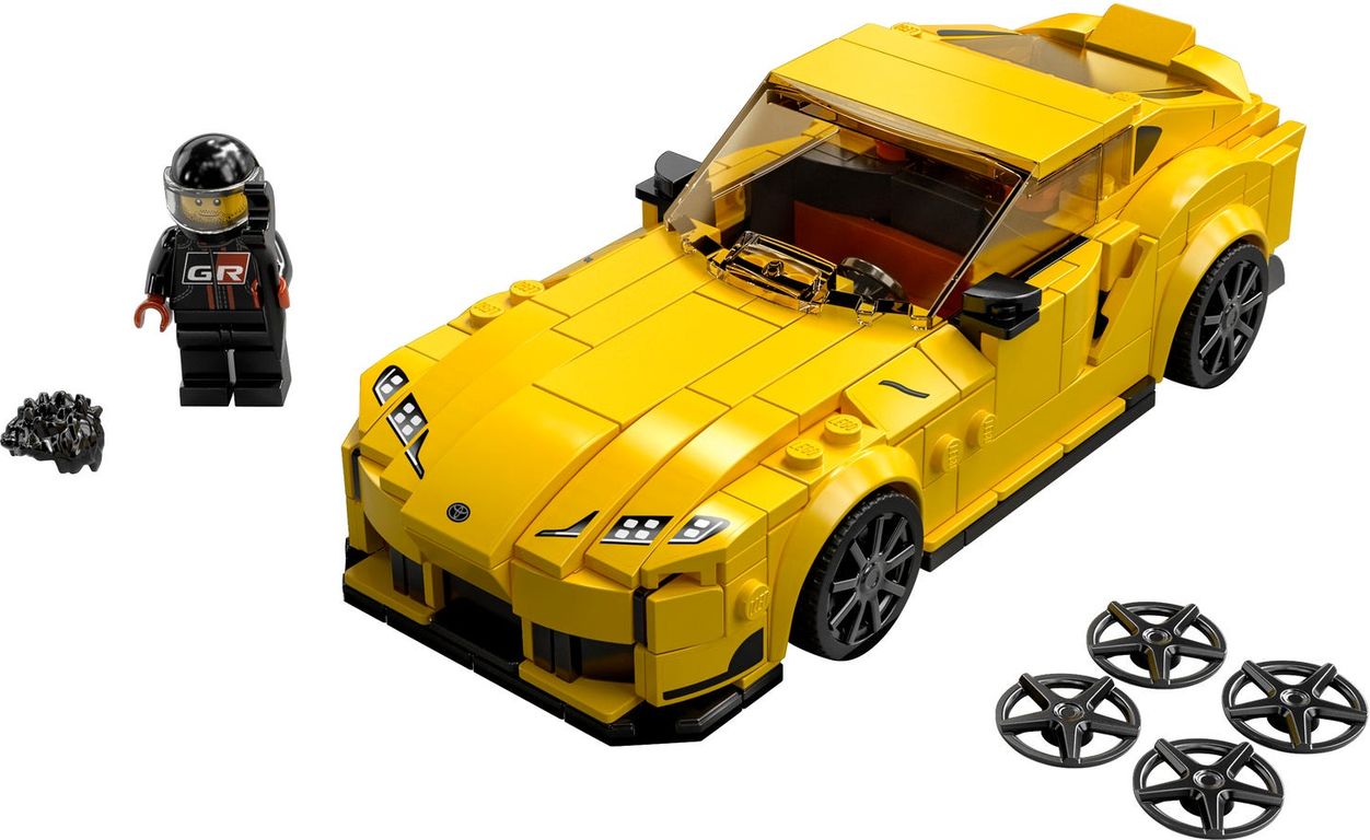 LEGO® Speed Champions Toyota GR Supra components