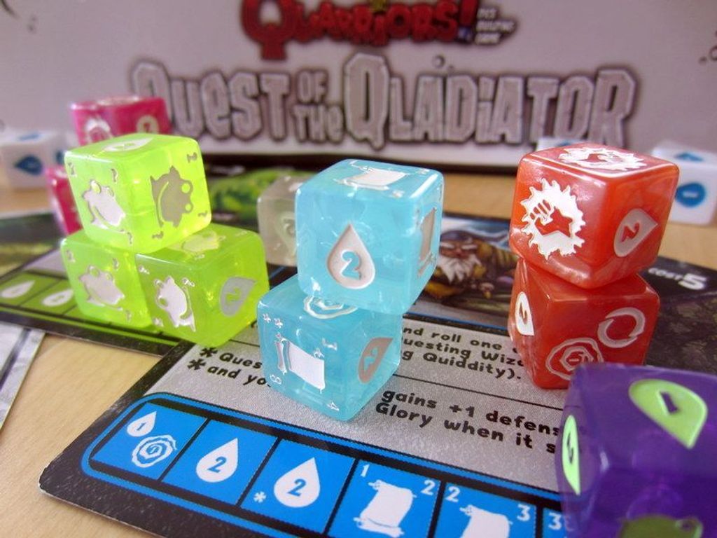 Quarriors! Quest of the Qladiator dice