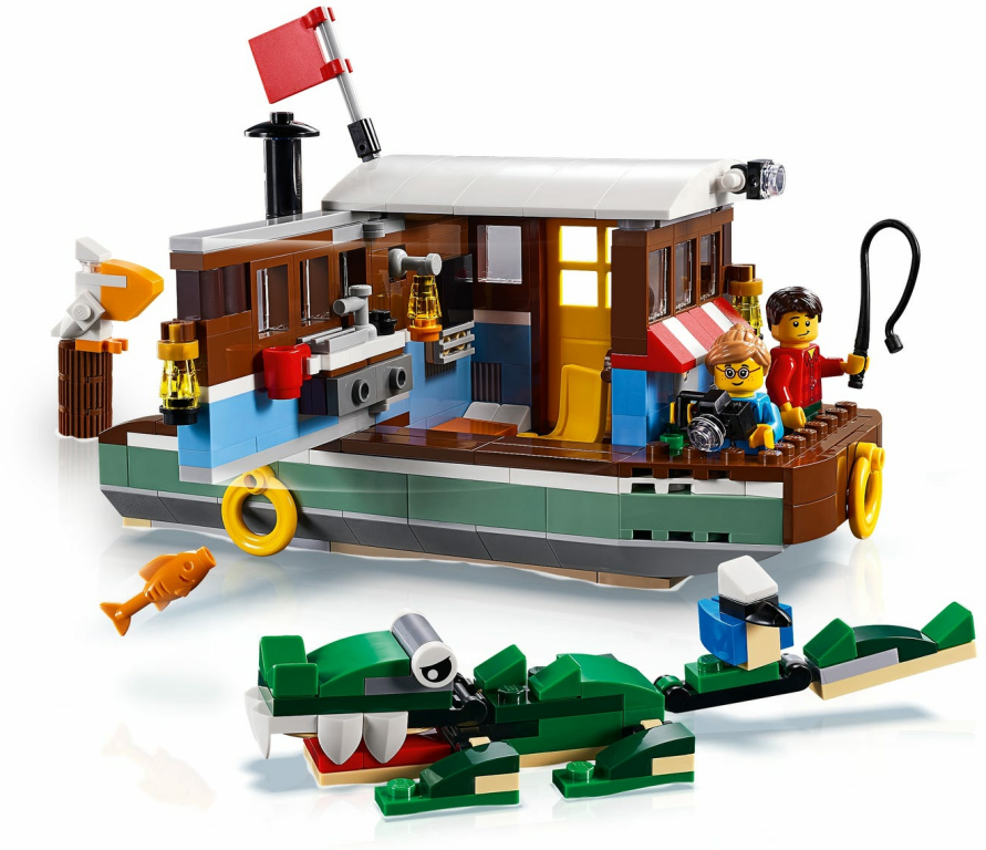 LEGO® Creator Casa Flotante del Río jugabilidad