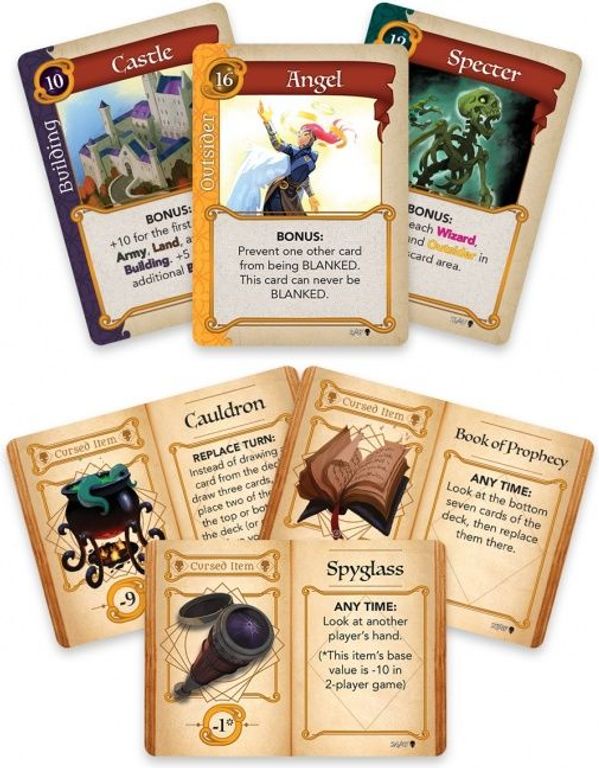 Fantasy Realms: The Cursed Hoard cartes