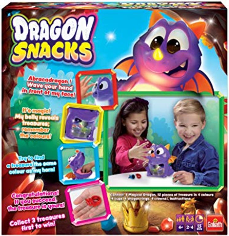 Dragon Snacks parte posterior de la caja