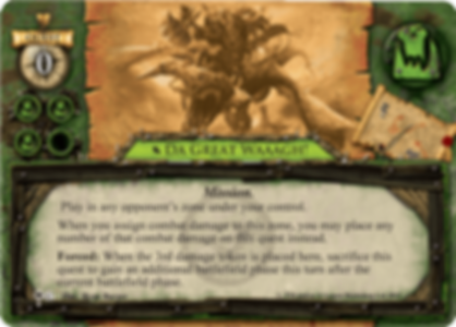 Warhammer Invasion: Kampf um die alte Welt Da Great Waaagh! karte