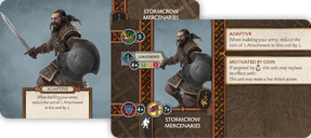 A Song of Fire & Ice: Tabletop Miniatures Game – Neutral Stormcrow Mercenaries cards